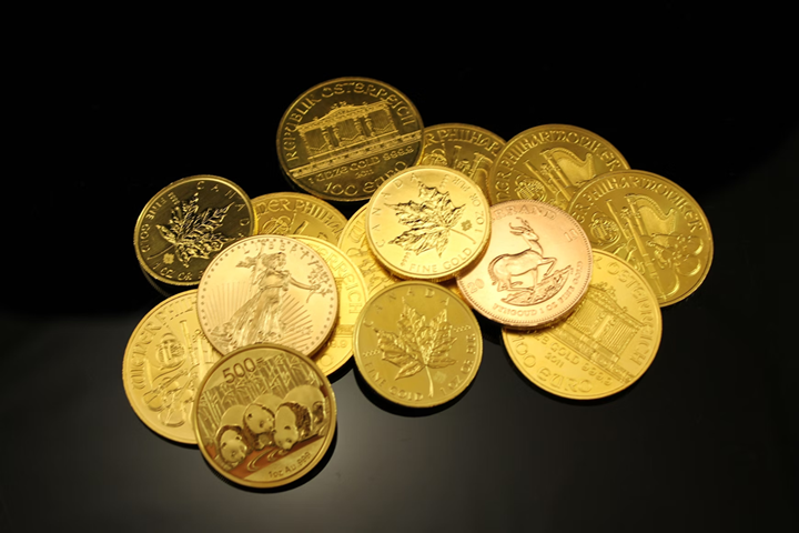Gold coins set 3
